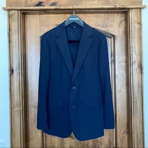 Italian Performance Suit Navy Pin Dot - Brand New